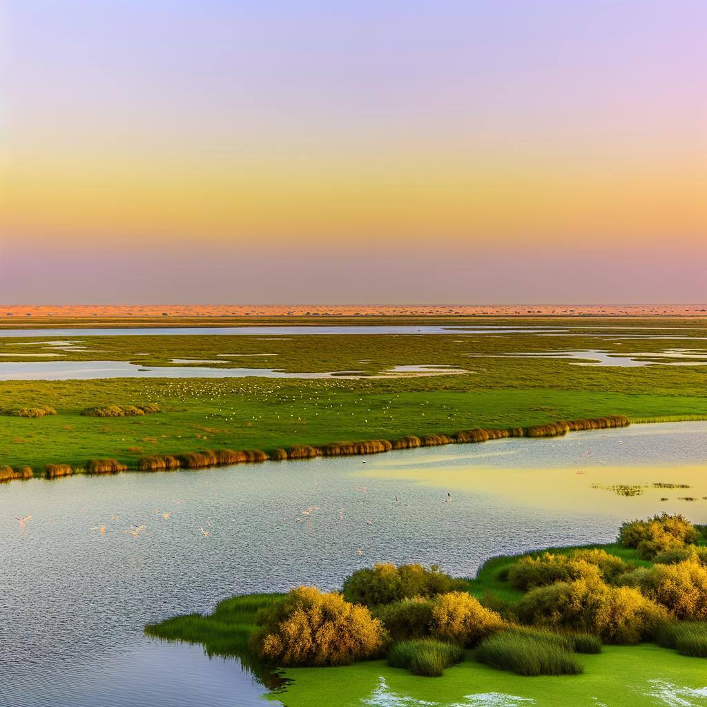 Al Wathba Wetland Reserve in Abu Dhabi