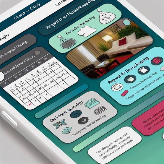 Mobile app for managing extended stays on the go