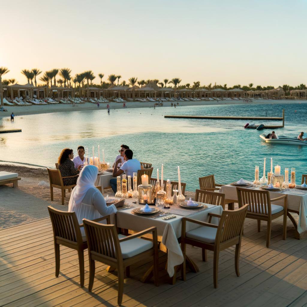 Waterside Dining at JBR beach