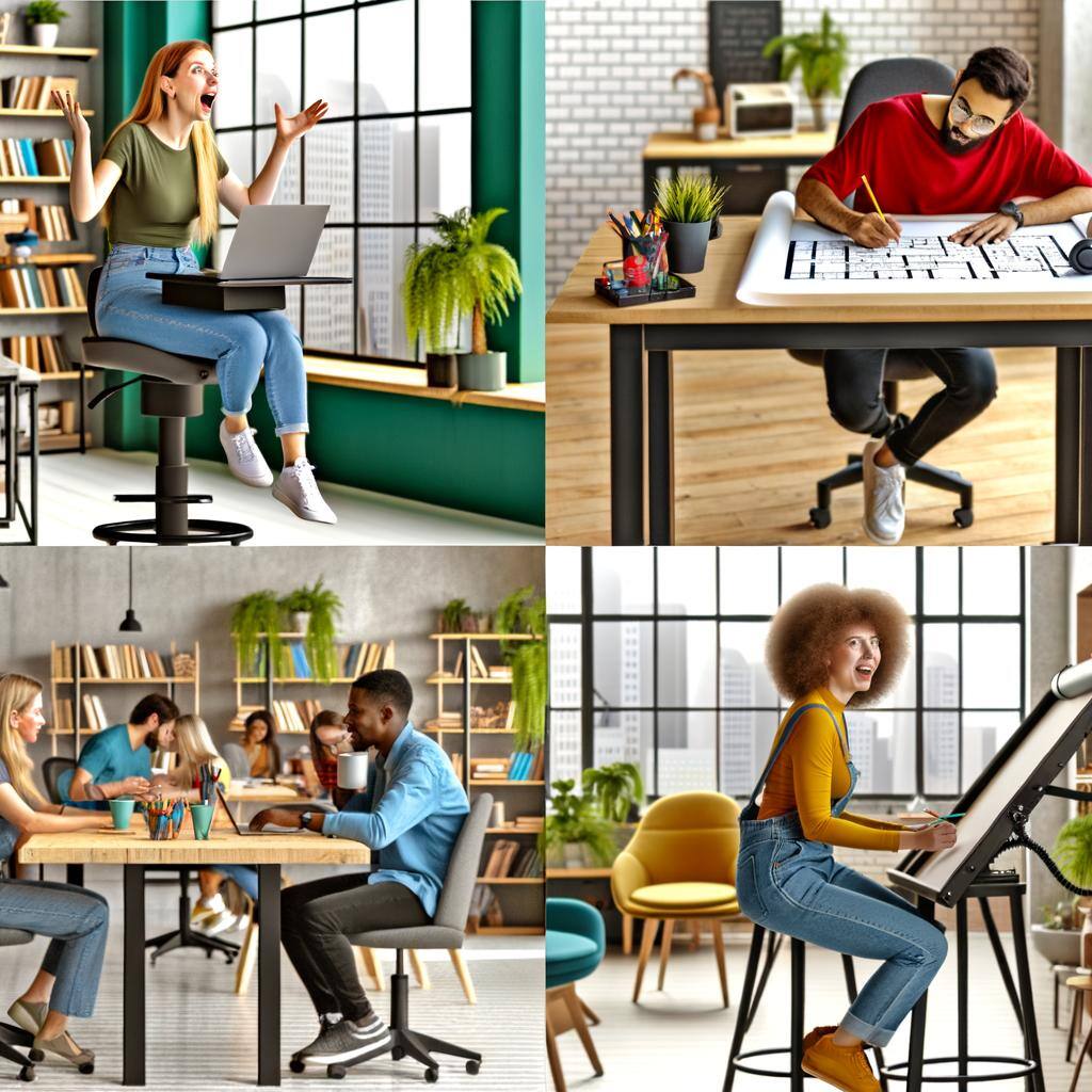 Work Session in a Coworking Space