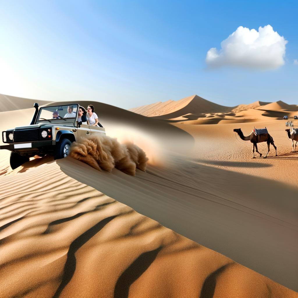 desert safari in dubai realistic image